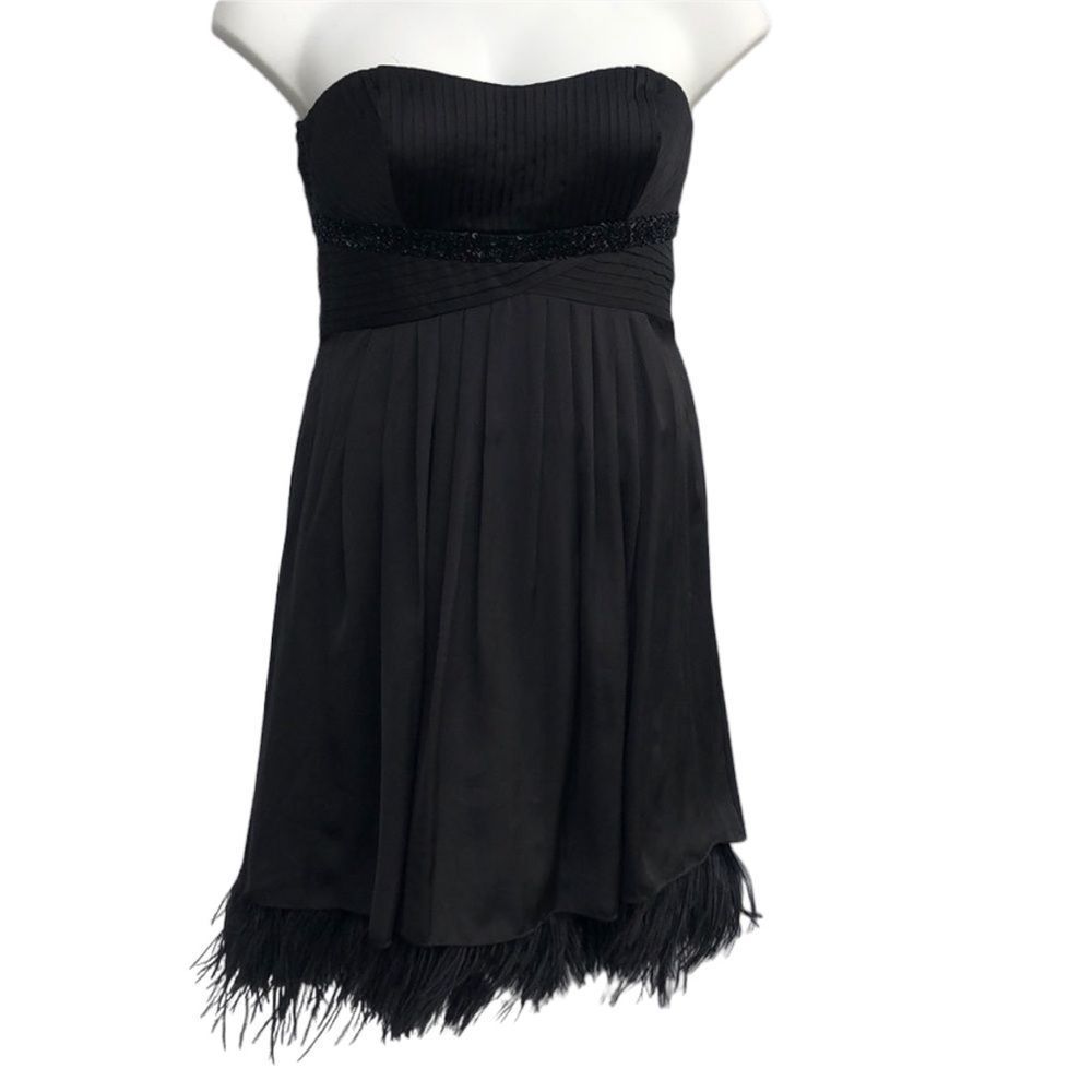 Jessica Simpson strapless short black formal Dress